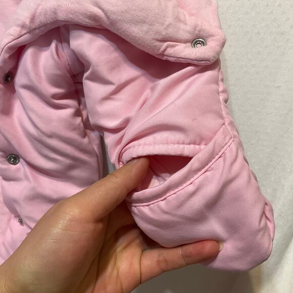 First Impressions Baby Girls Thick Body Suit 3-6M (12-17 lbs) Sweet Pink Footie - Picture 8 of 9